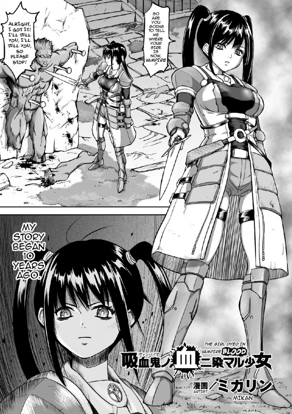 Hentai Manga Comic-The Girl Dyed in Vampire Blood-Read-1